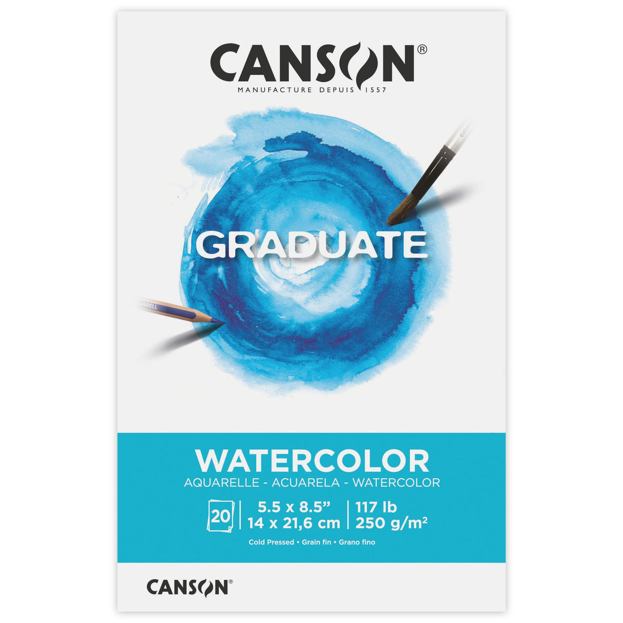 Canson Graduate Series Watercolor Pad 5.5"X8.5"