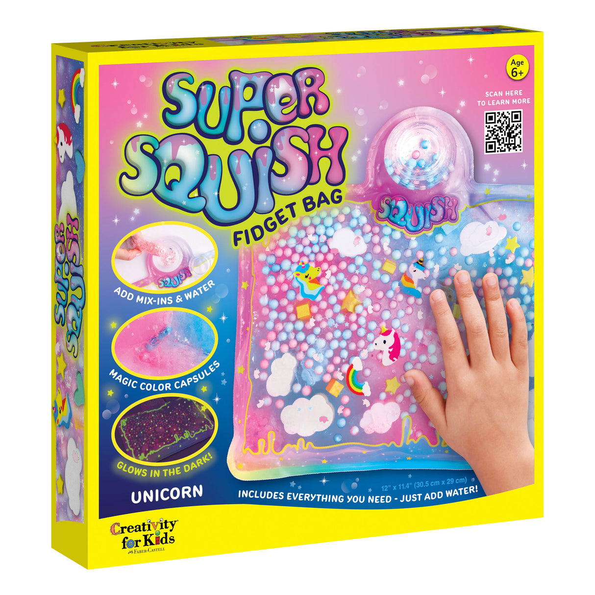 Creativity for Kids Super Squish Fidget Bag Kit-Unicorn