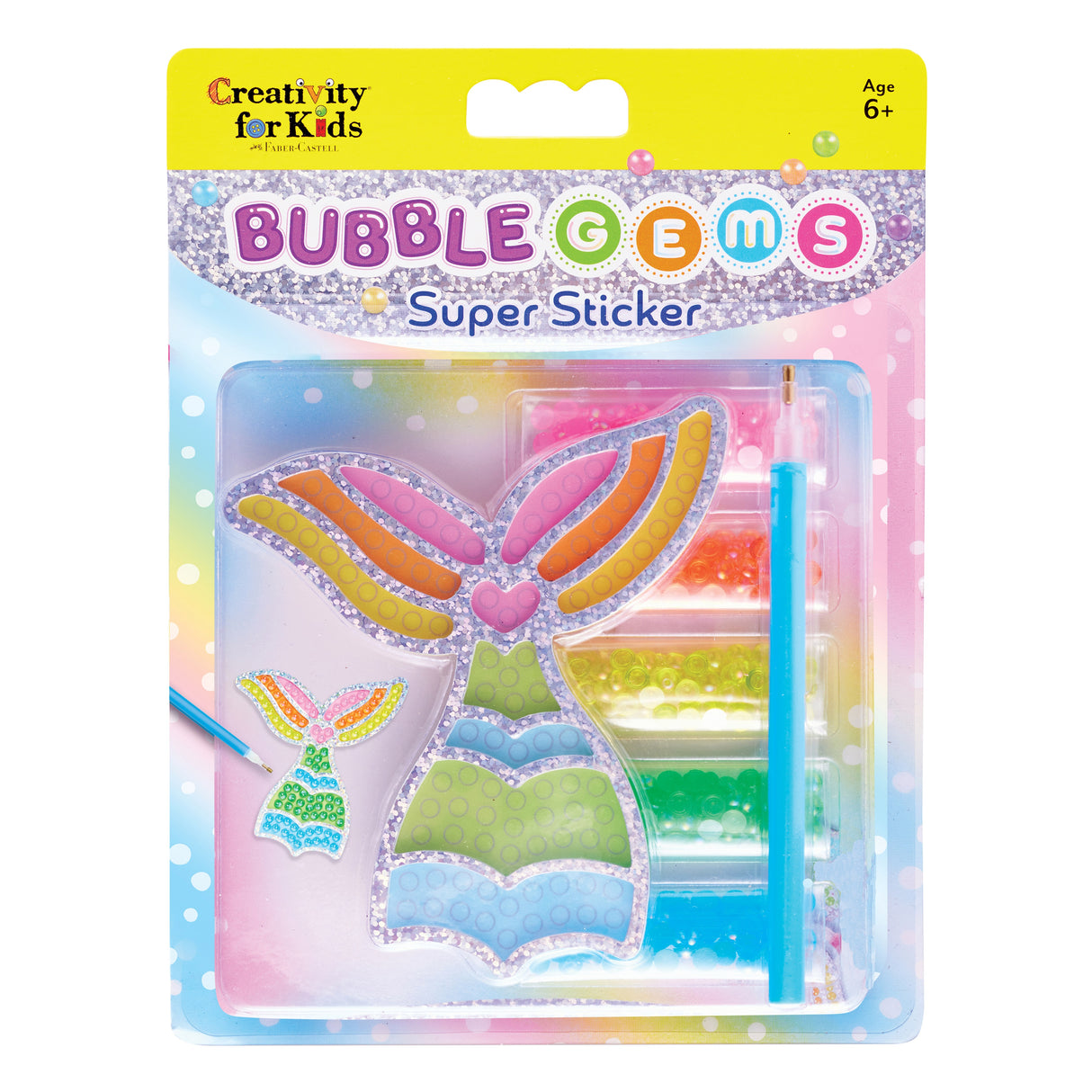 Creativity for Kids Bubble Gems(TM) Super Sticker Kit-Mermaid