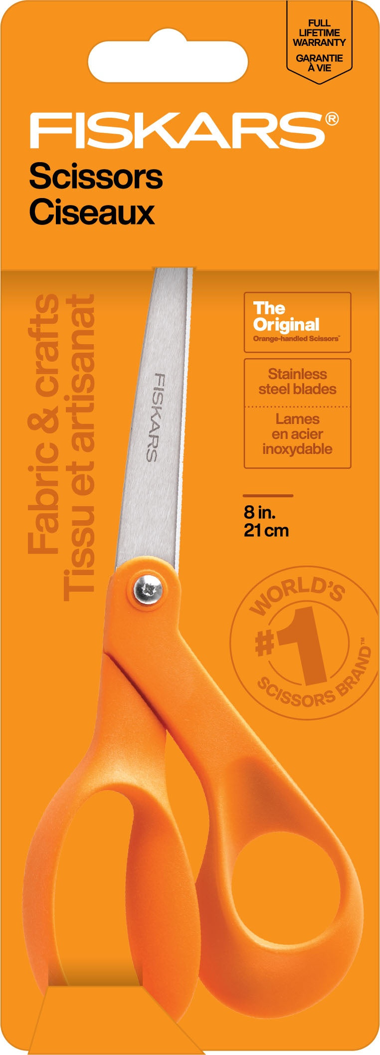 Fiskars Original Scissors -8" Orange Handle