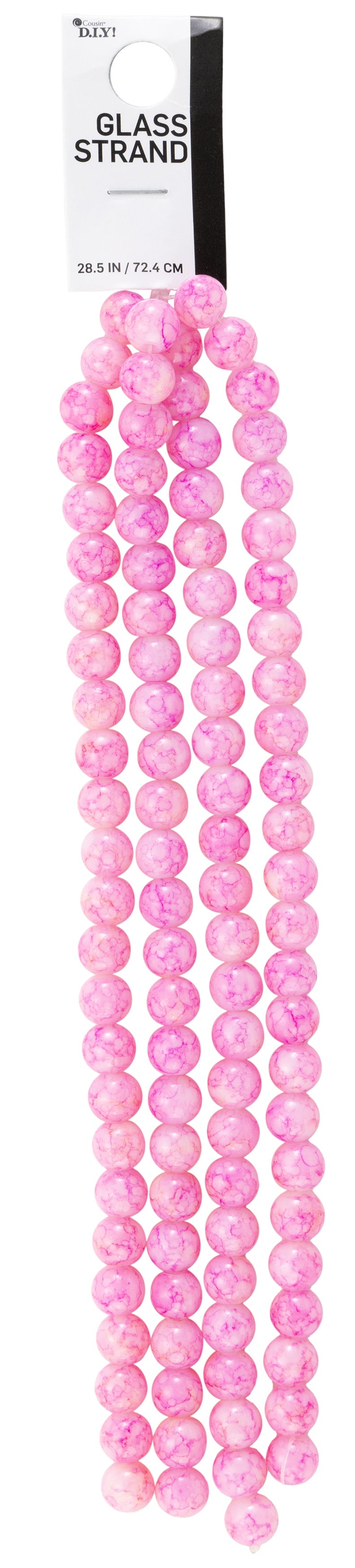 CousinDIY Glass Strand 28.5in/72.4cm-Pink