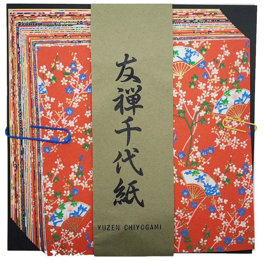Aitoh Origami Paper 5.87"X5.87" 40/Pkg-Yuzenshi Chiygami