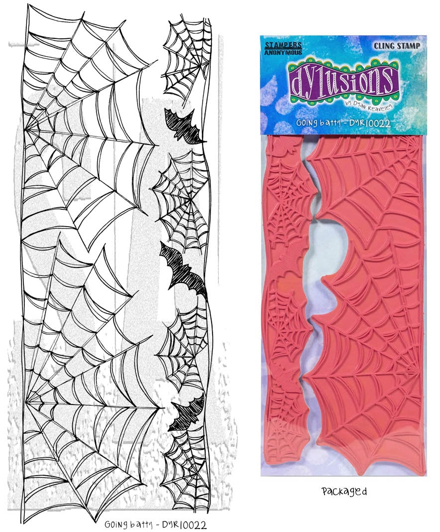Dyan Reaveley's Dylusions Cling Stamp Collections-Going Batty