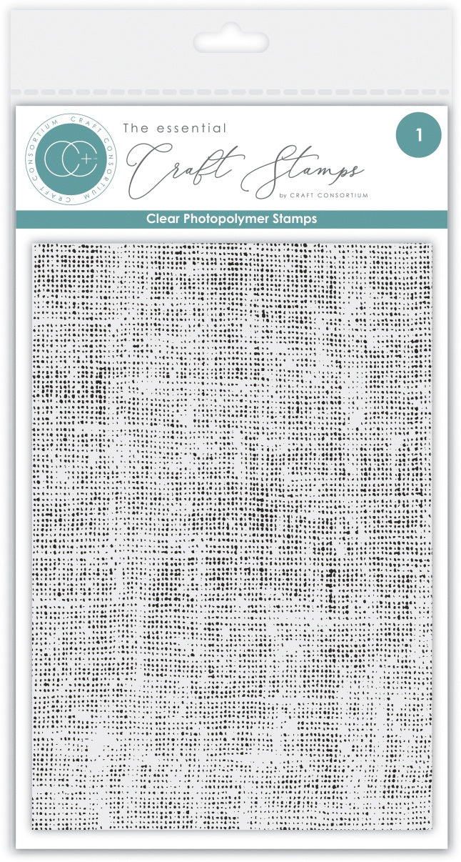 Craft Consortium Photopolymer Stamp Set-Linen Texture