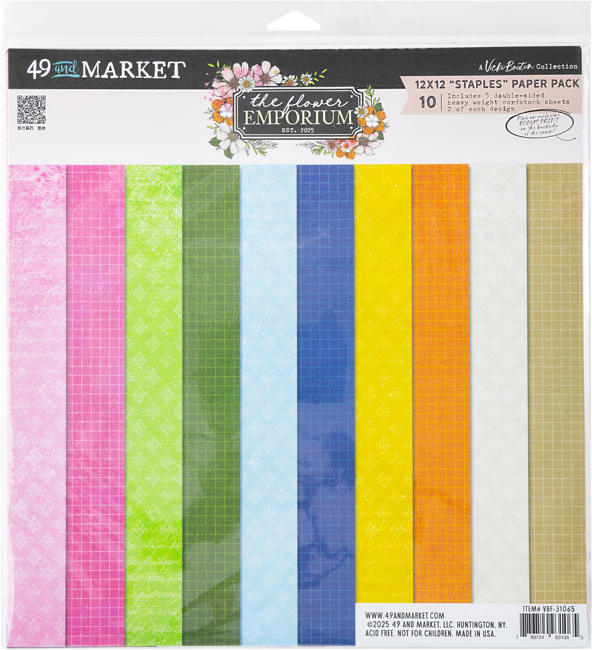 49 And Market Collection Pack Staples 12"X12"-The Flower Emporium