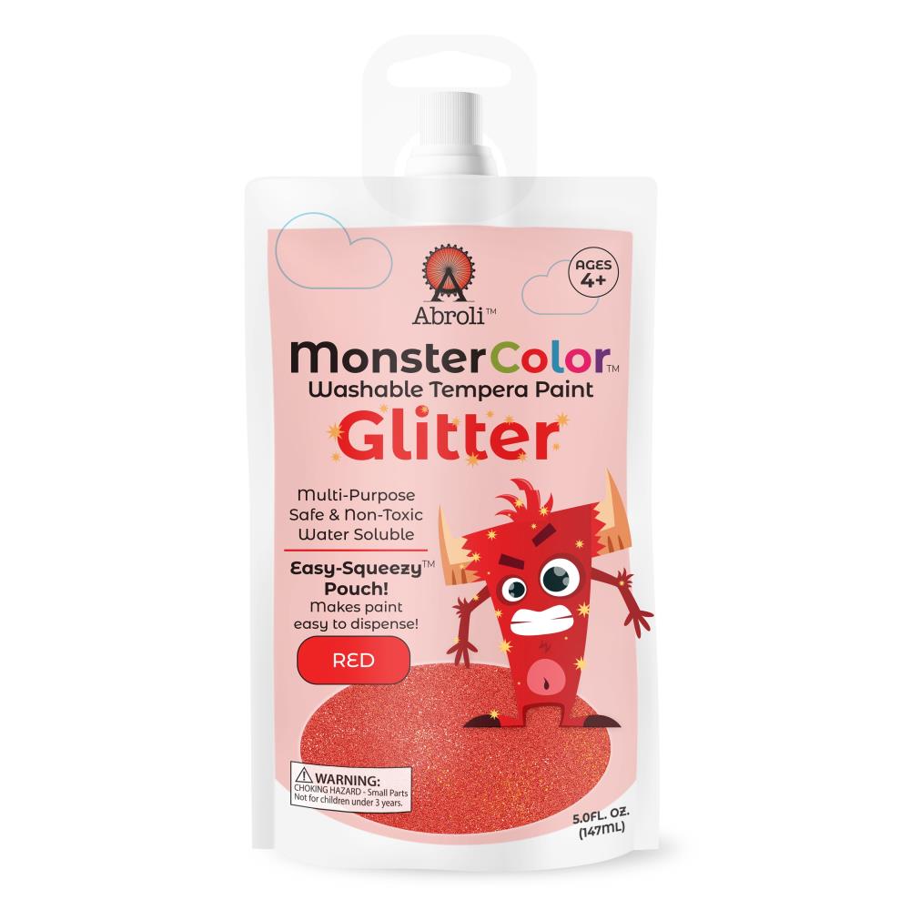 Monster Color Washable Tempera glitter red