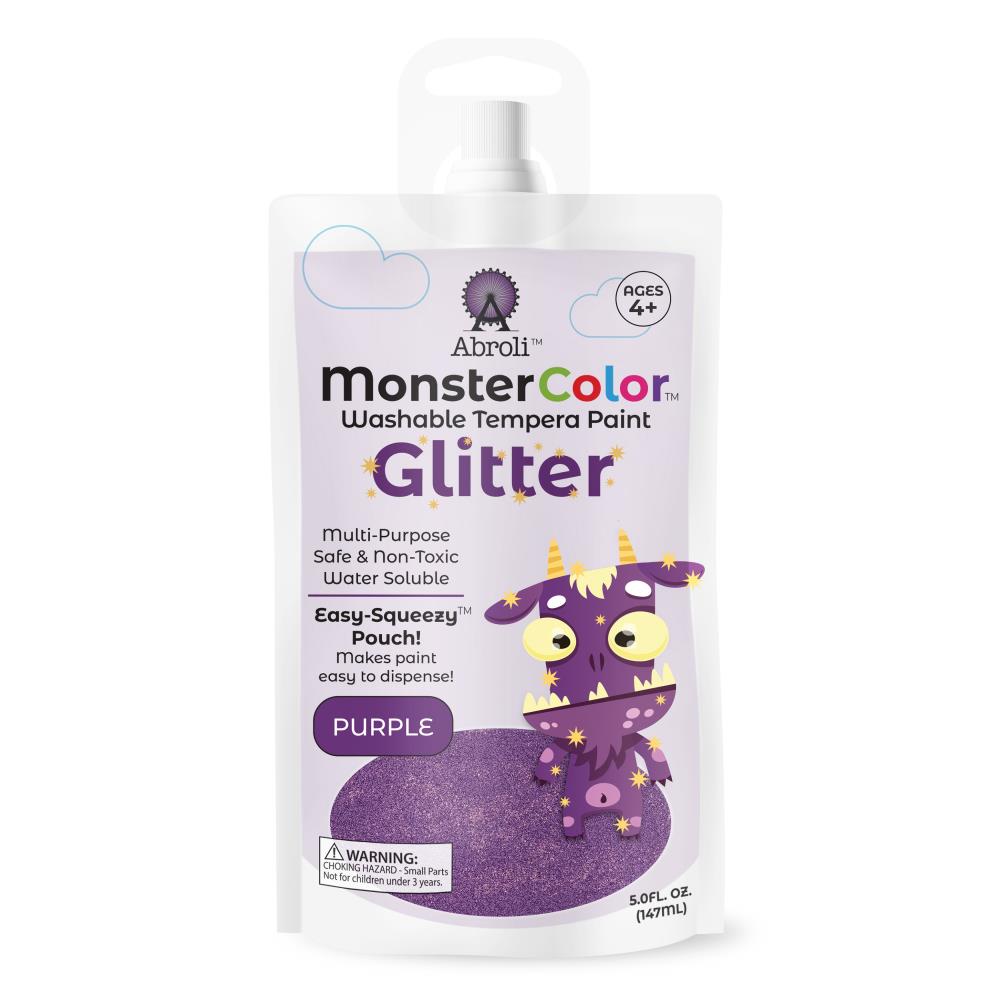 Monster Color Washable Tempera glitter purple