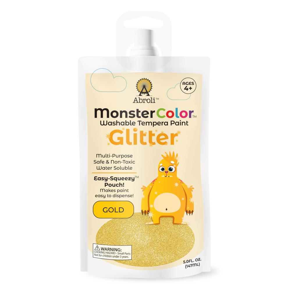 Monster Color Washable Tempera glitter gold