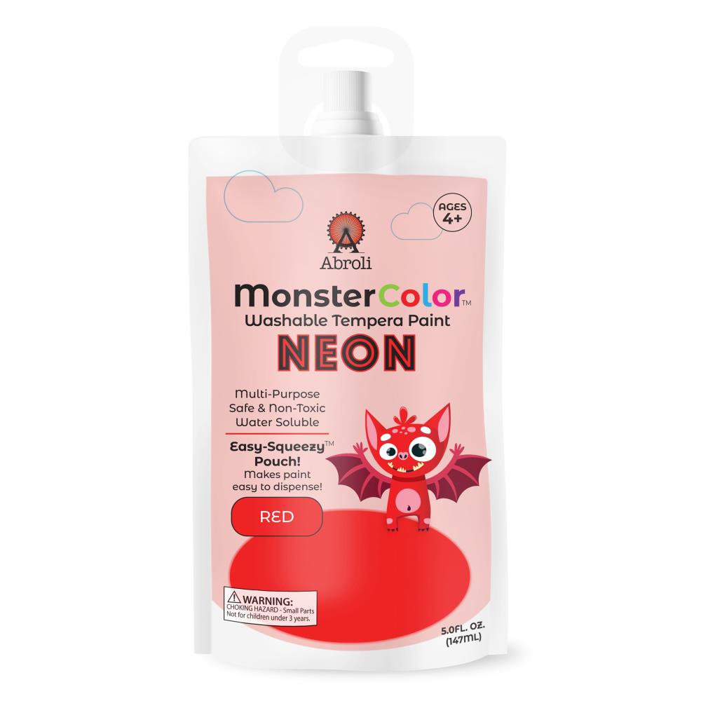 Monster Color Washable Tempera neon red