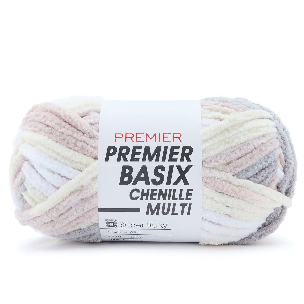 Premier Basix Chenille Multi Yarn-Toasted Marshmallow