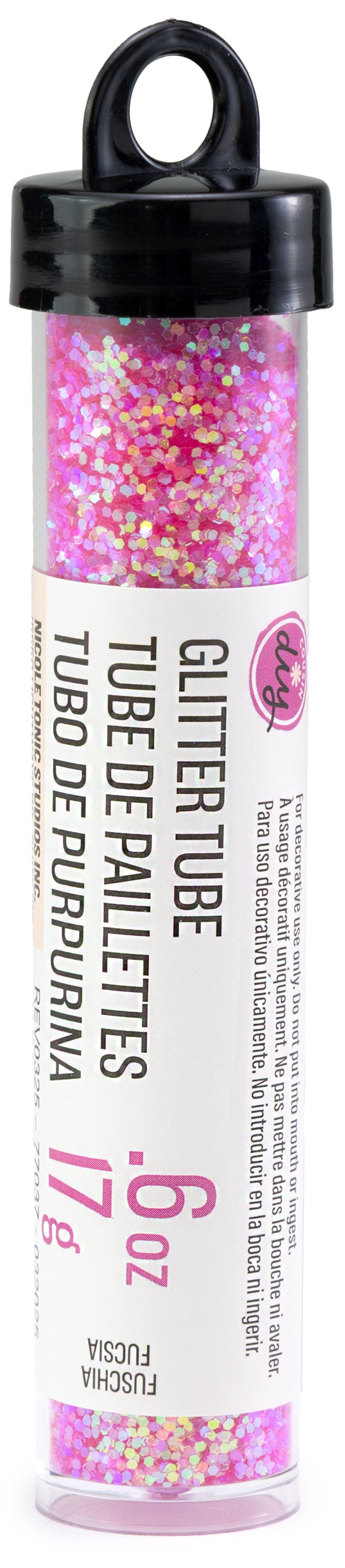 CousinDIY Glitter Tube 0.6oz (17g)-Fuschia