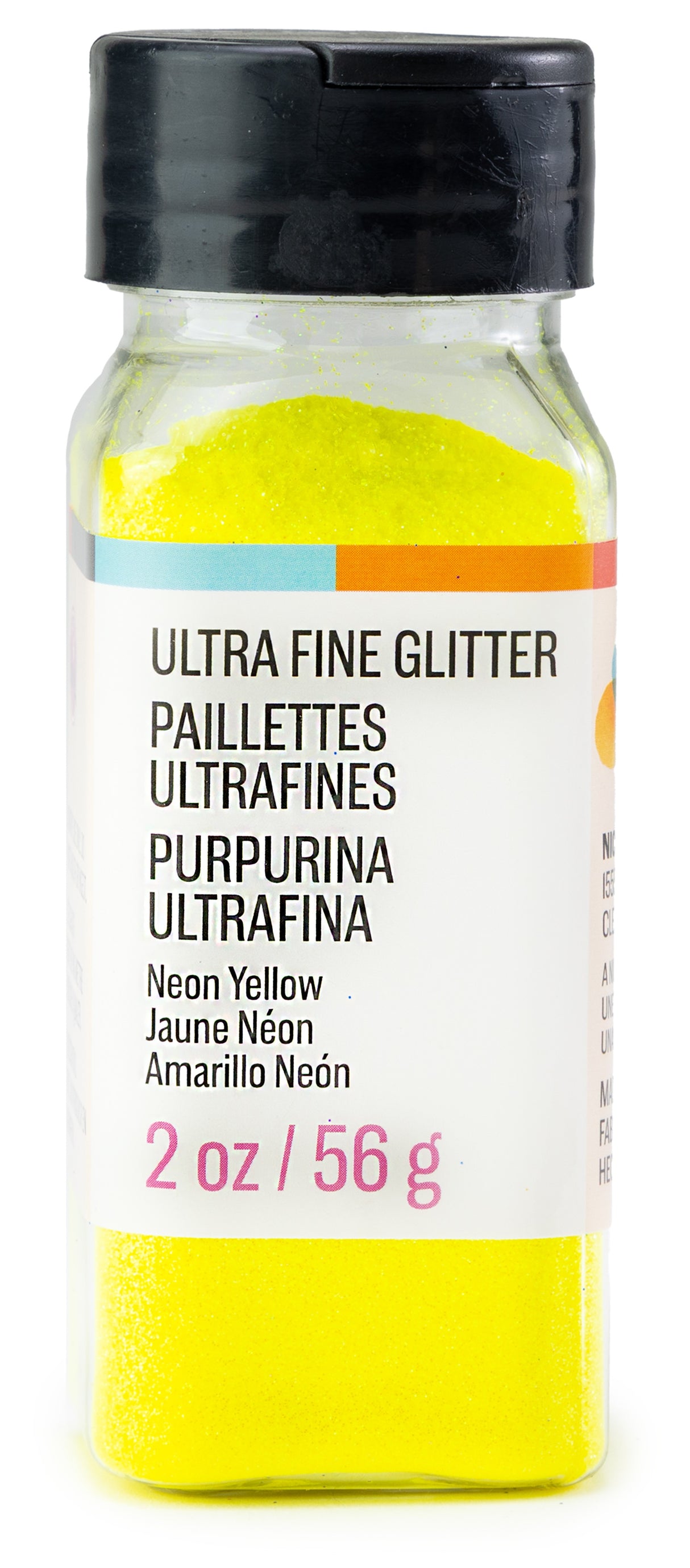 CousinDIY Extra Fine Glitter 2oz-Neon Yellow