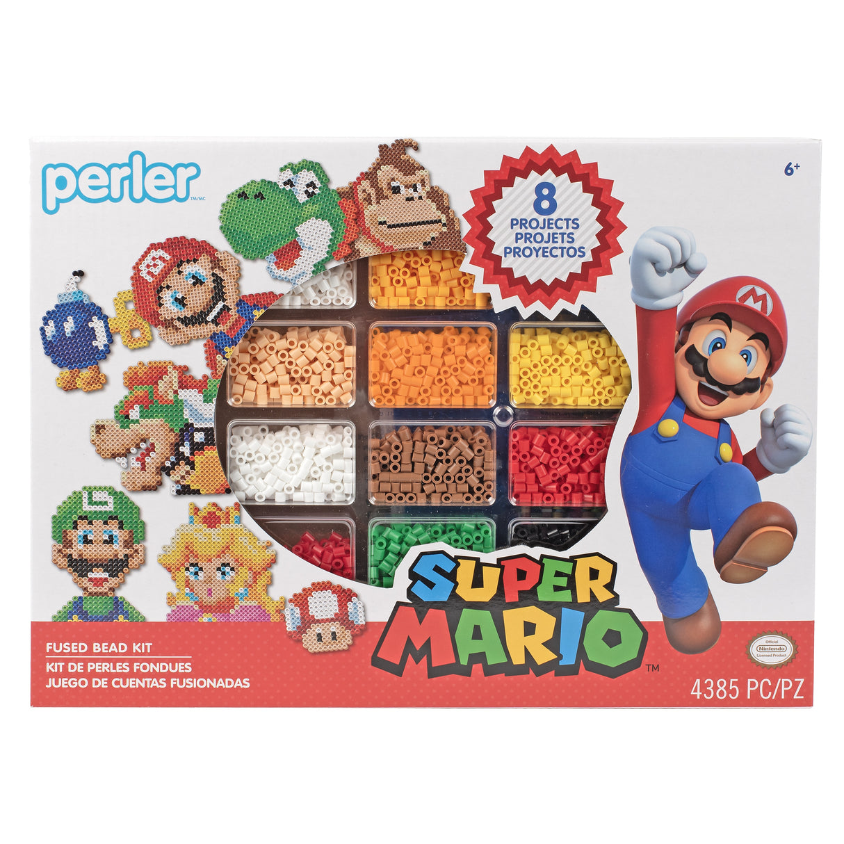 Perler Fused Bead Deluxe Box Kit-Nintendo Super Mario