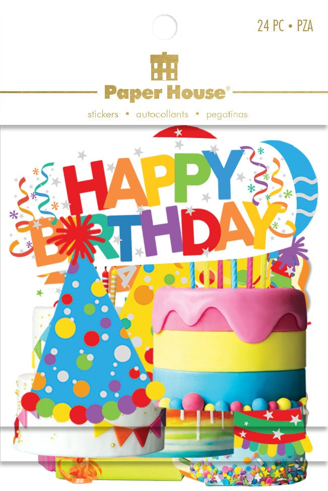 Paper House Self-Adhesive Die-Cuts -Birthday