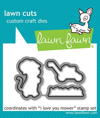 Lawn Cuts Custom Craft Die-I Love You Mower