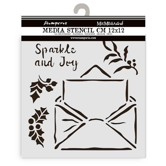 Stamperia Stencil 4.72"X4.72"-The Owl's House Letter