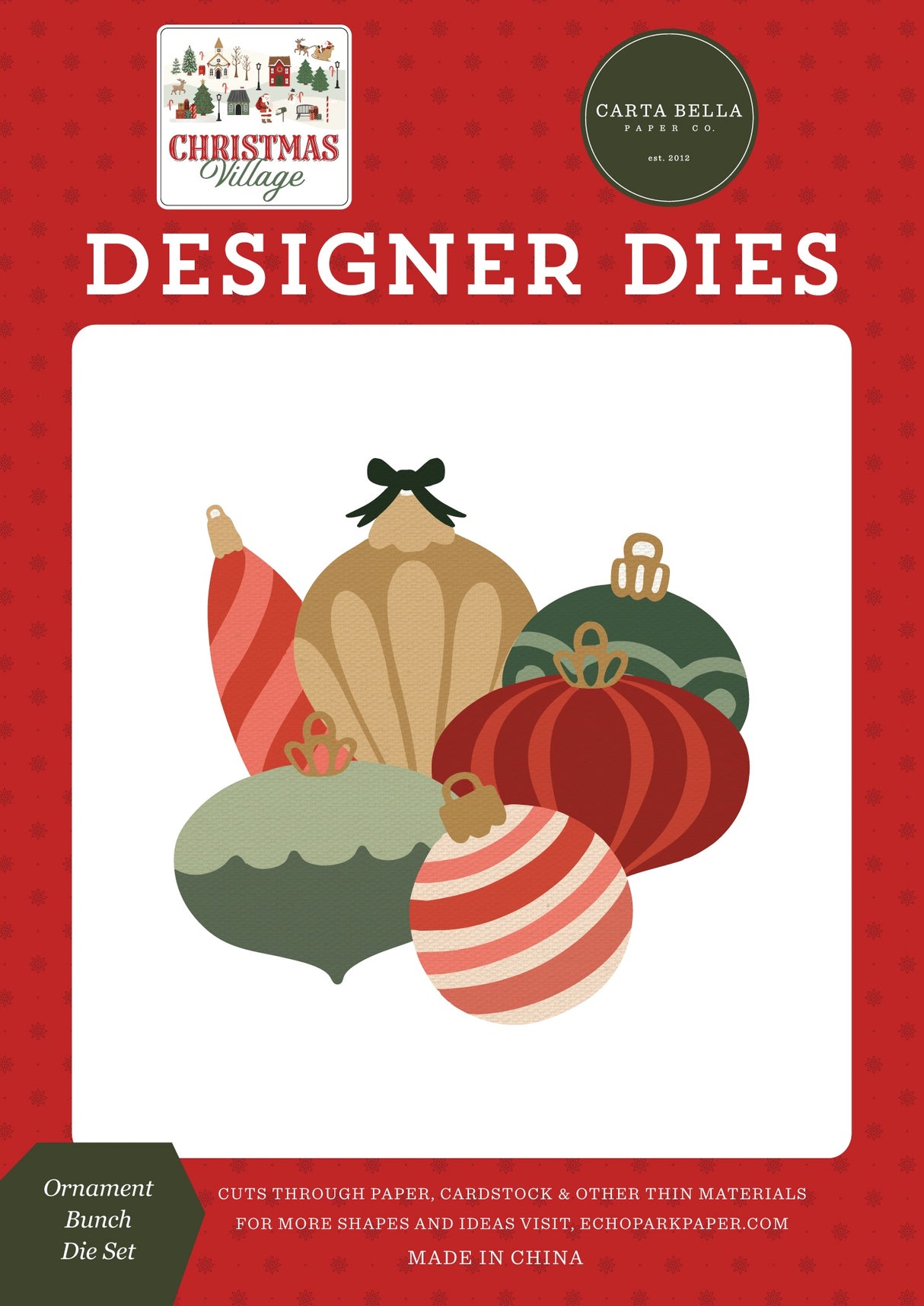 Christmas Village Medium Die Set-Ornament Bunch