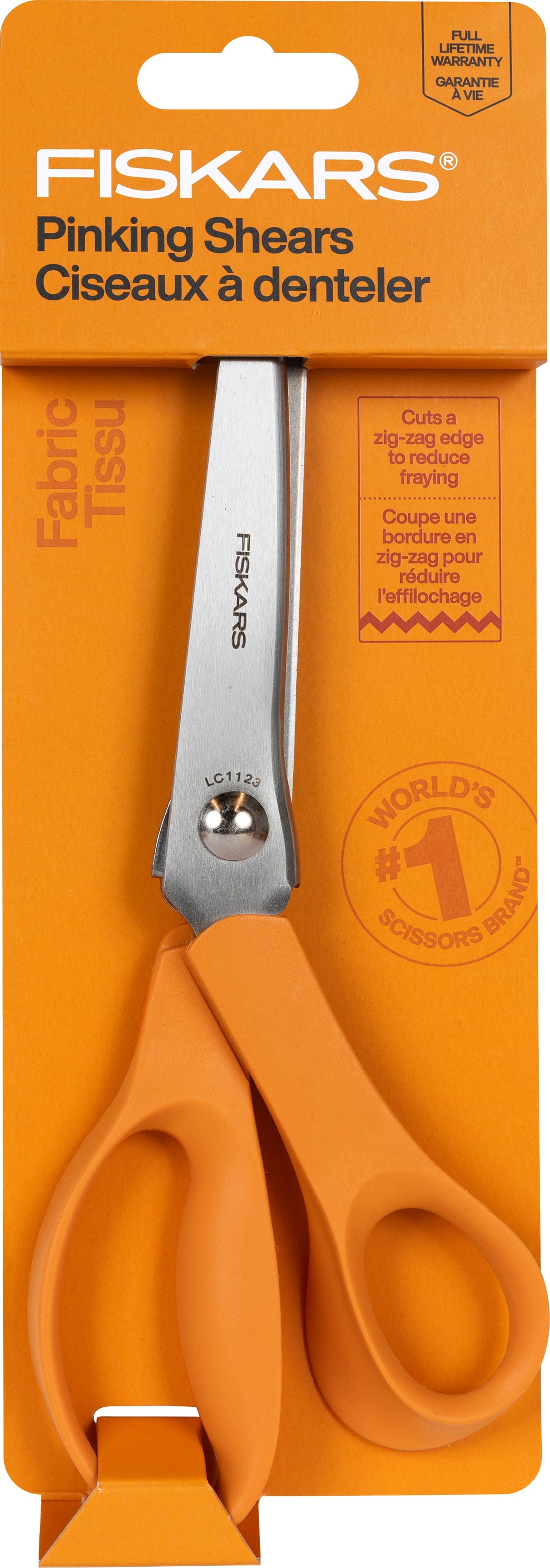 Fiskars Pinking Shears 8"-Orange Handle