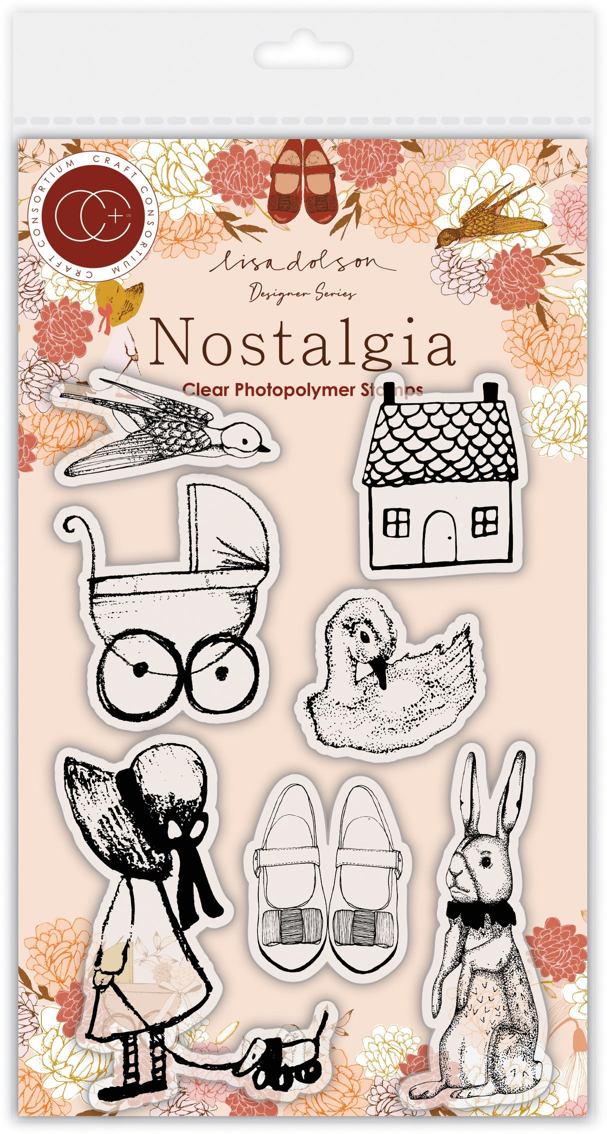 Craft Consortium Photopolymer Stamp set-Nostalgia