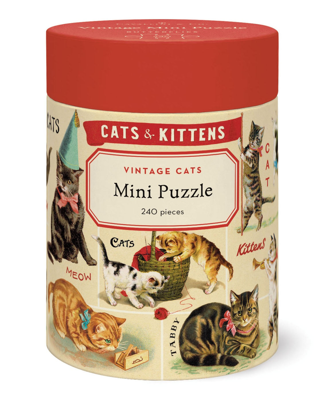 Cavallini 240 Piece Mini Puzzle-Cats