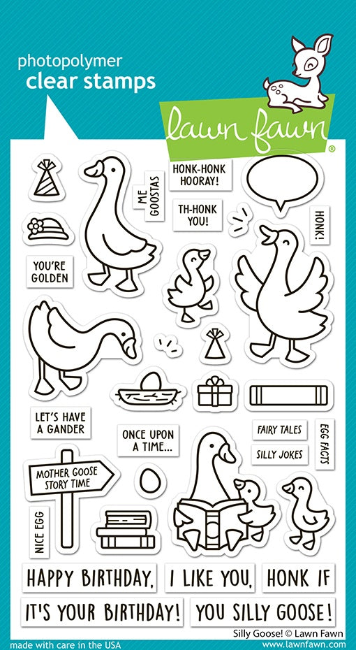 Lawn Fawn Clear Stamps-Silly Goose!