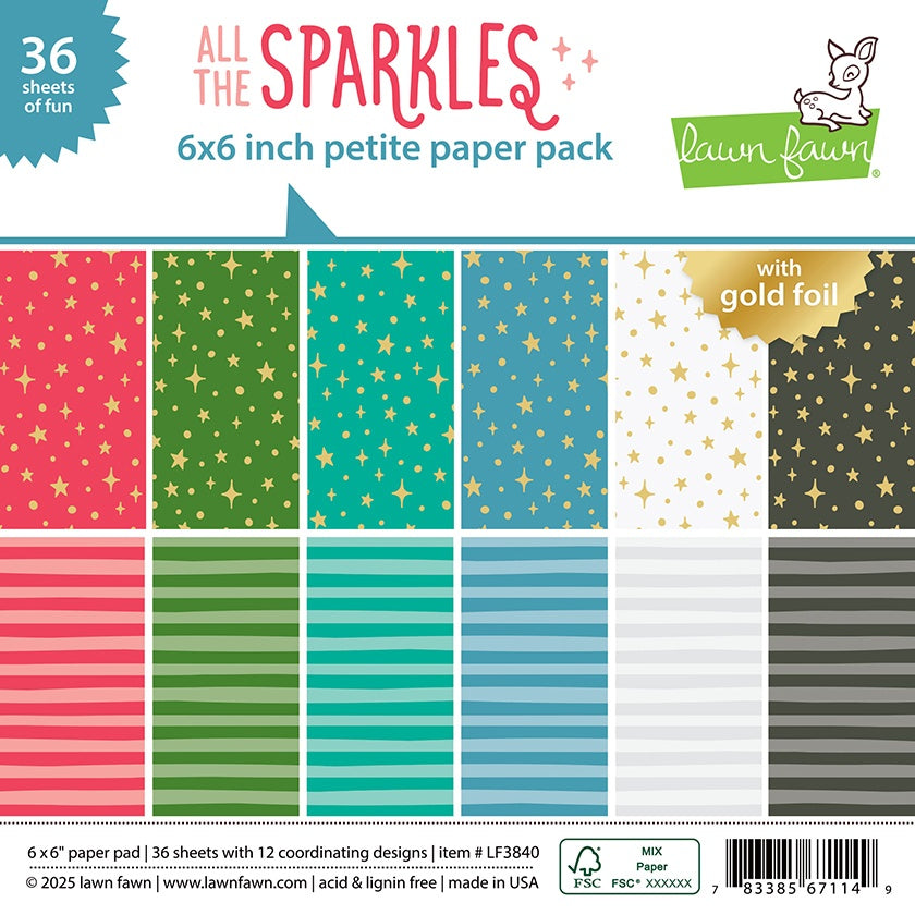 Lawn Fawn All the Sparkles Paper Pack-Petite Paper