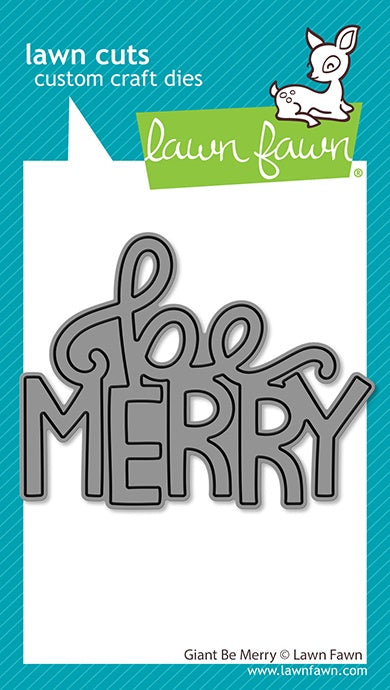 Lawn Cuts Custom Craft Die-Giant Be Merry