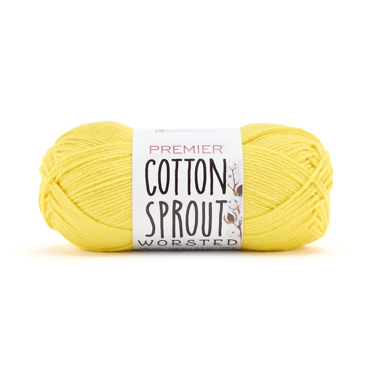 Premier Yarns Cotton Sprout Worsted Yarn-Lemon