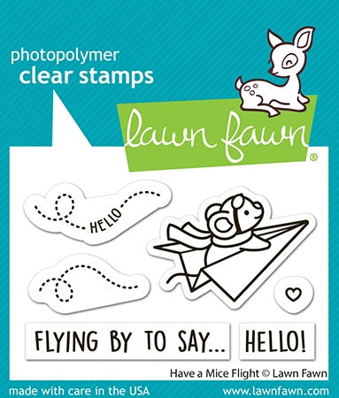 Lawn Fawn Clear Stamps -Have a Mice Flight