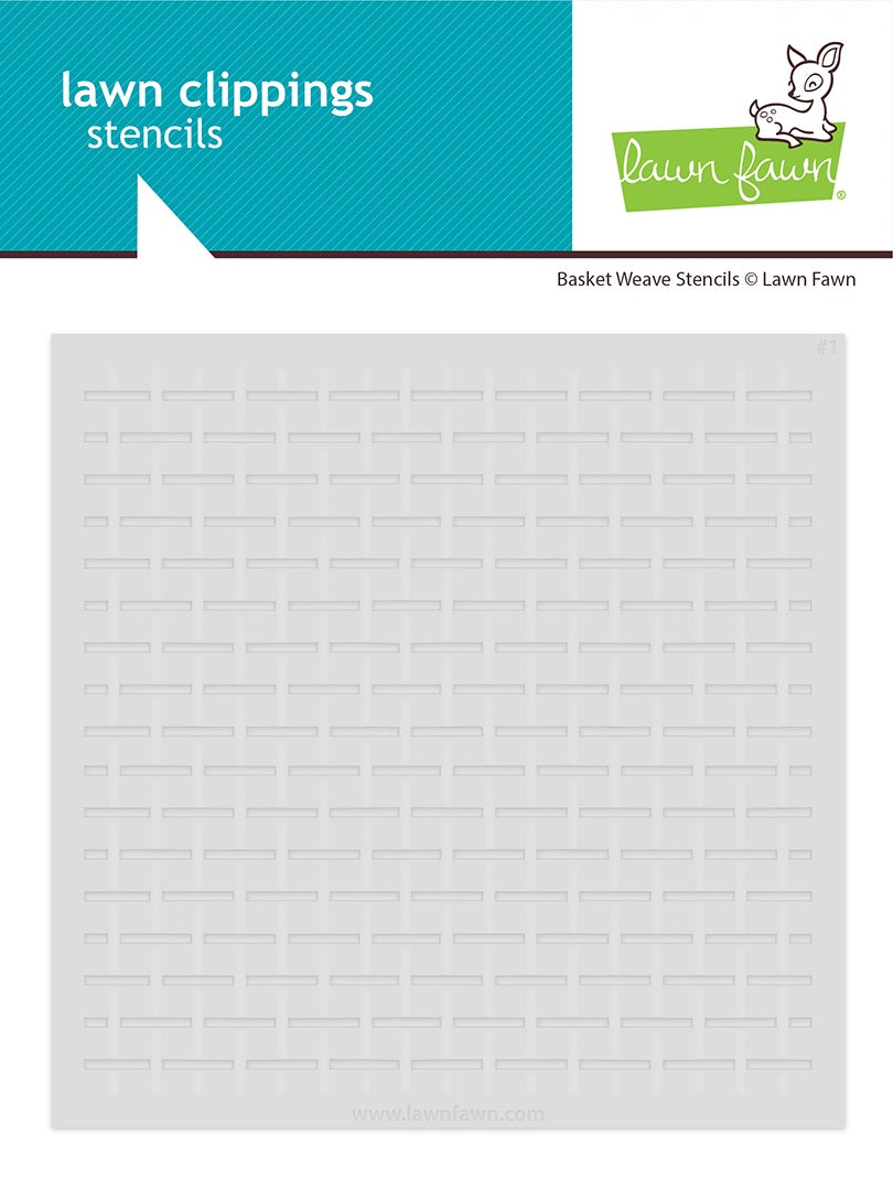 Lawn Clippings Coloring Stencils-Basket Weave