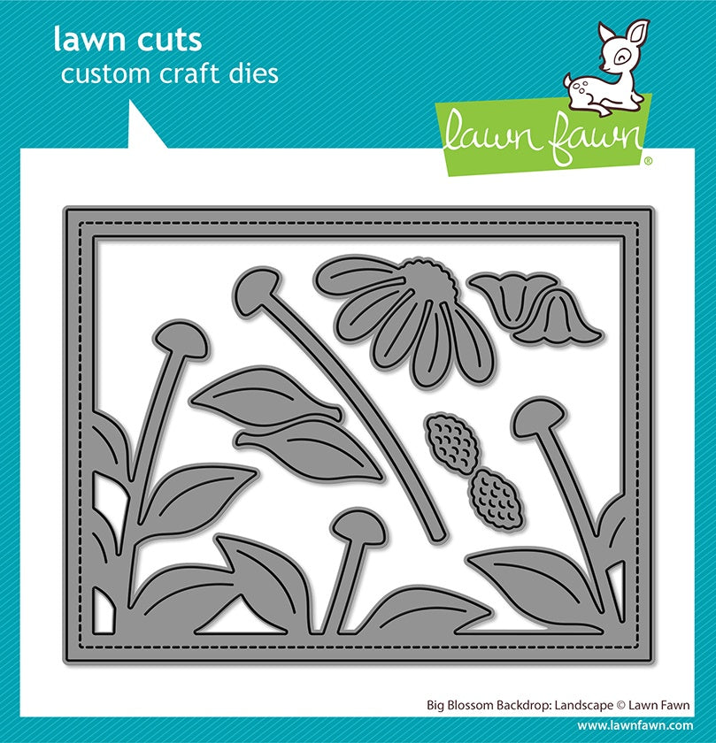 Lawn Cuts Custom Craft Die-Big Blossom Backdrop: Landscape