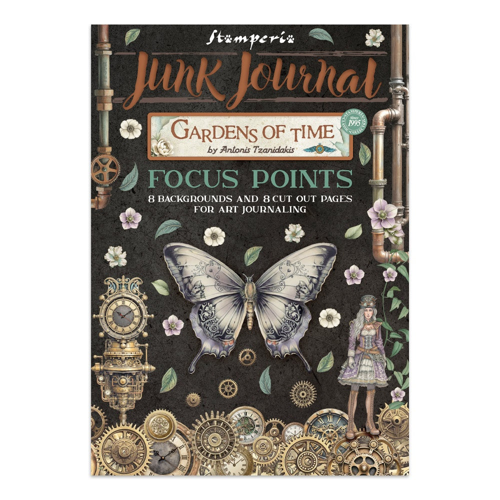 Stamperia Junk Jounal Focus Points A5-Gardens of Time