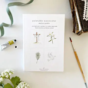 He is Risen, Emily Lex Paintable Watercolor Notecards