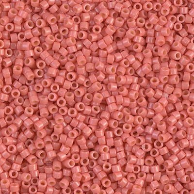 11/0 Miyuki Delica Bead Tube Duracoat Opaque Light Watermelon