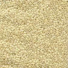 11/0 Miyuki Delica Bead Tube Opaque Cream