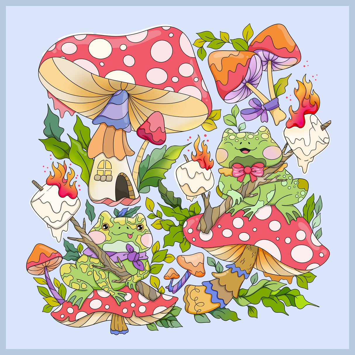 So Many Cute Animals! Sweet & Whimsical Scenes to Color