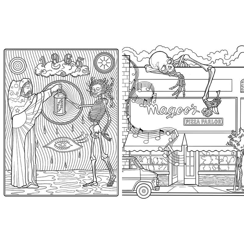 The Official Coloring Book of Grateful Dead (NEW!)