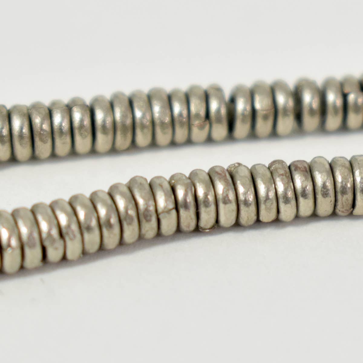 Silver Heishi Beads
