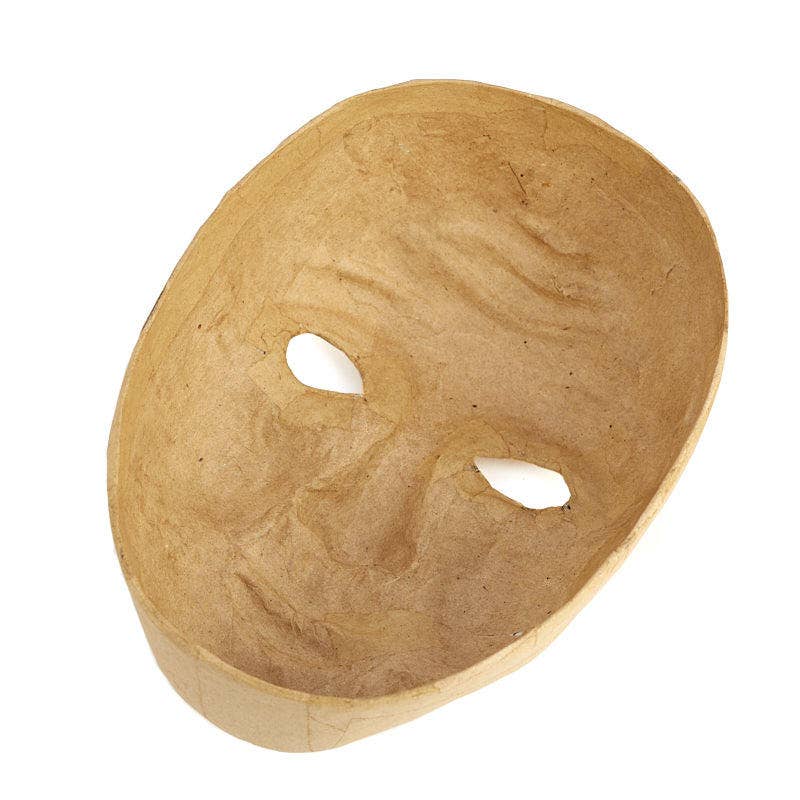Paper Mache Mask – Blank Face for Creativity and Expression