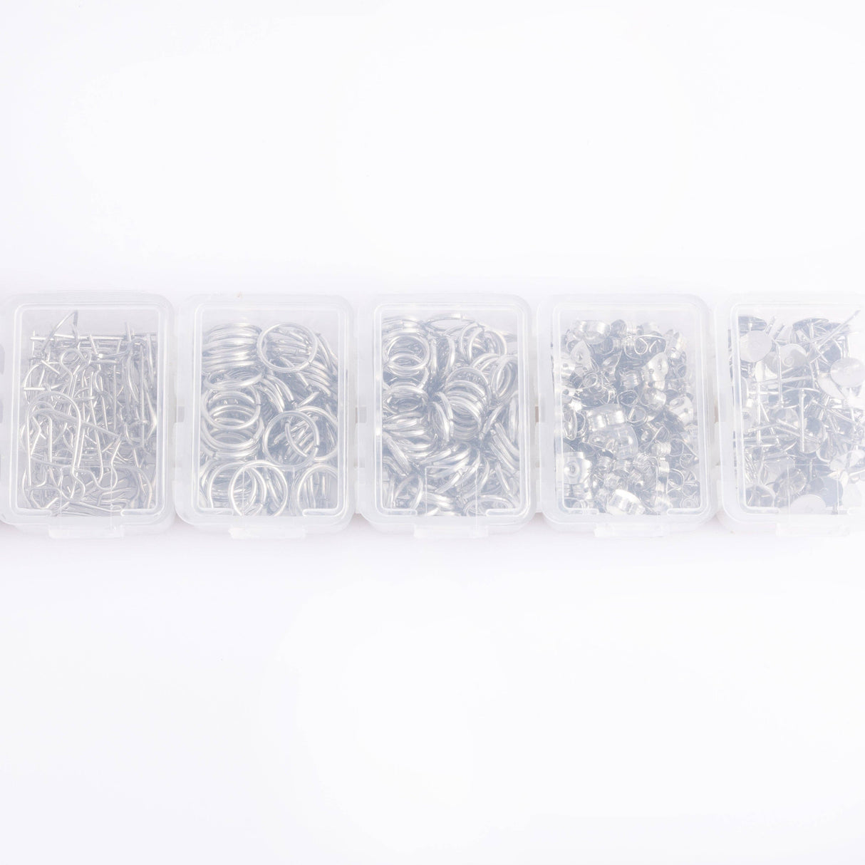 Silver Essential Earring Findings Kit, 575pcs