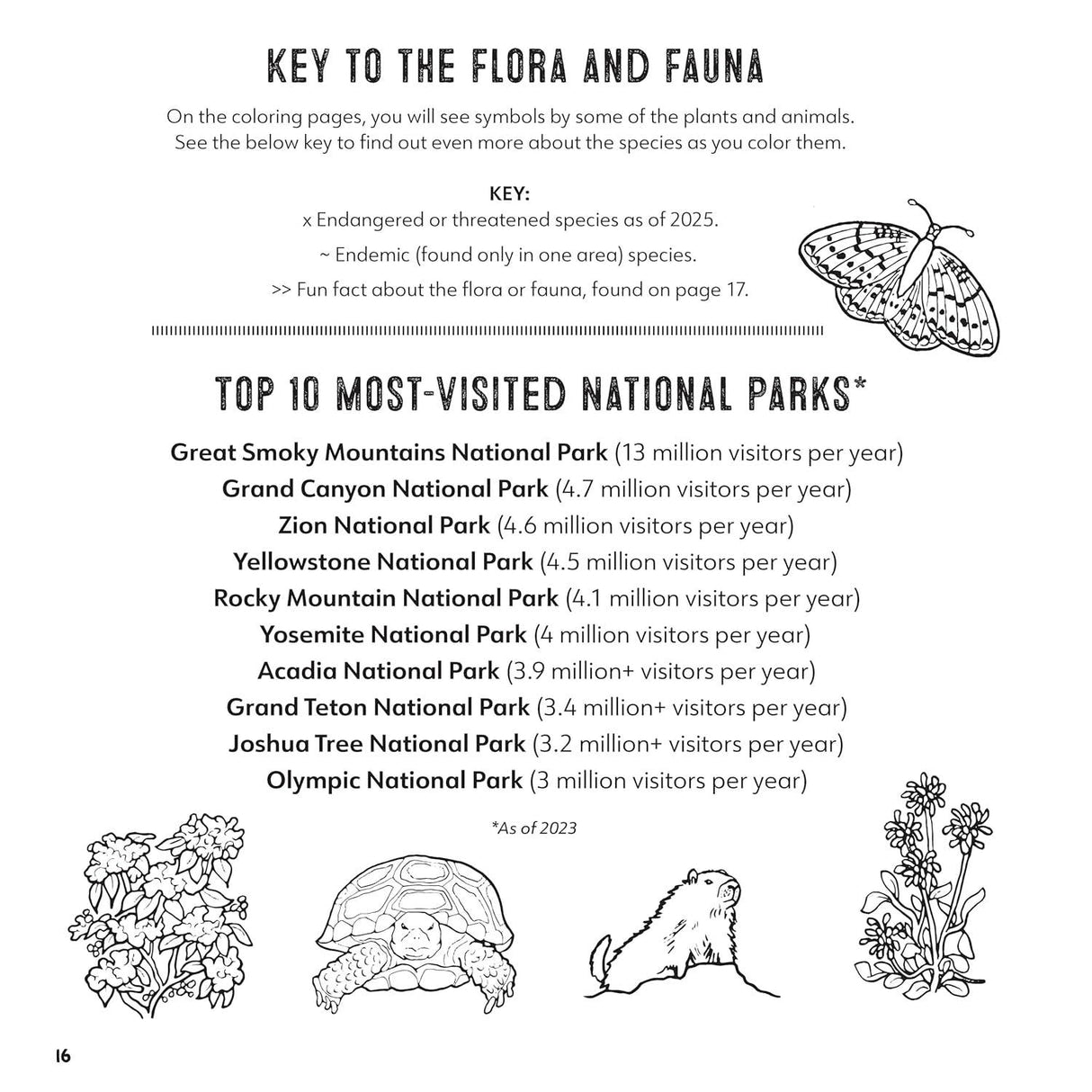 Ultimate National Parks Coloring Book - Amazing Scenes