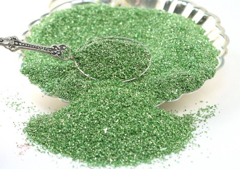 Yellow Green - Glass Glitter - Fine 90 Grit - 14 grams