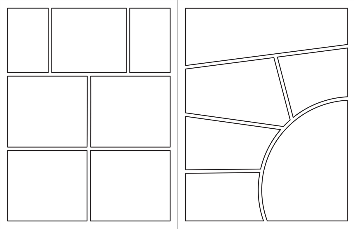 Blank Comic Book (Stencil included)