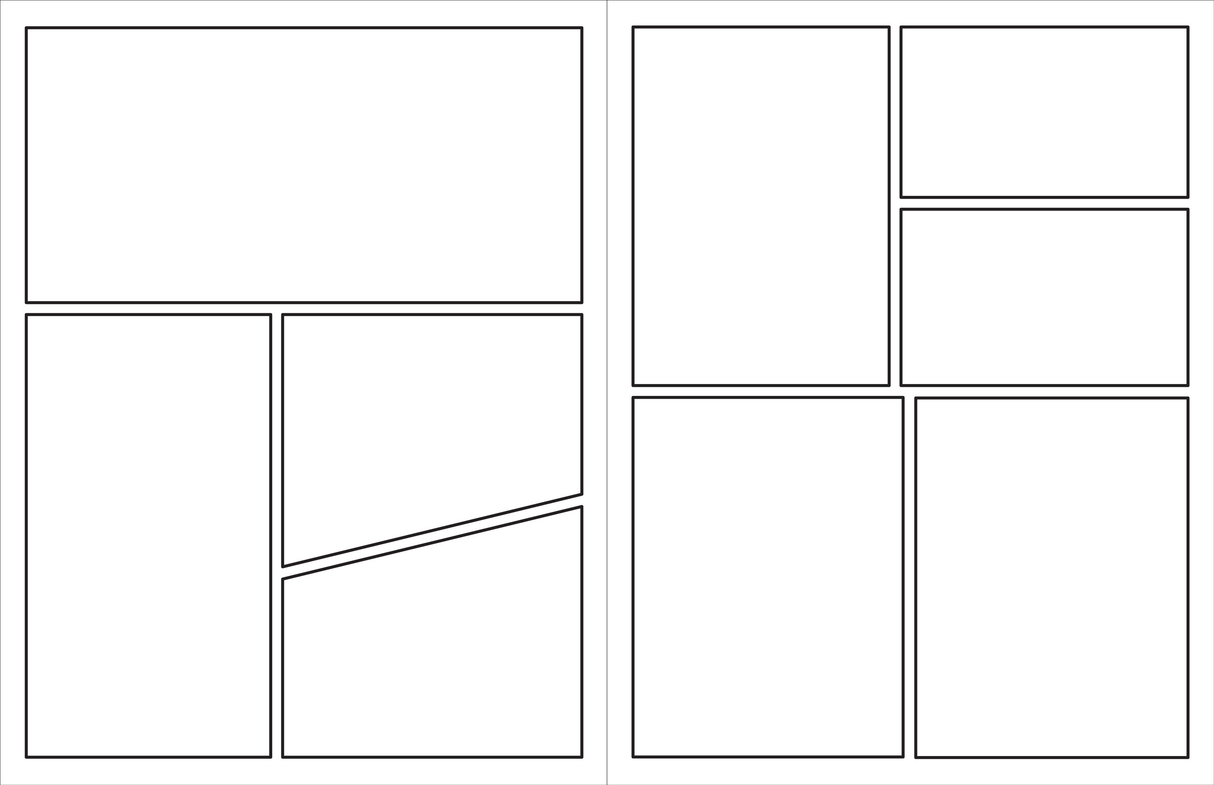 Blank Comic Book (Stencil included)