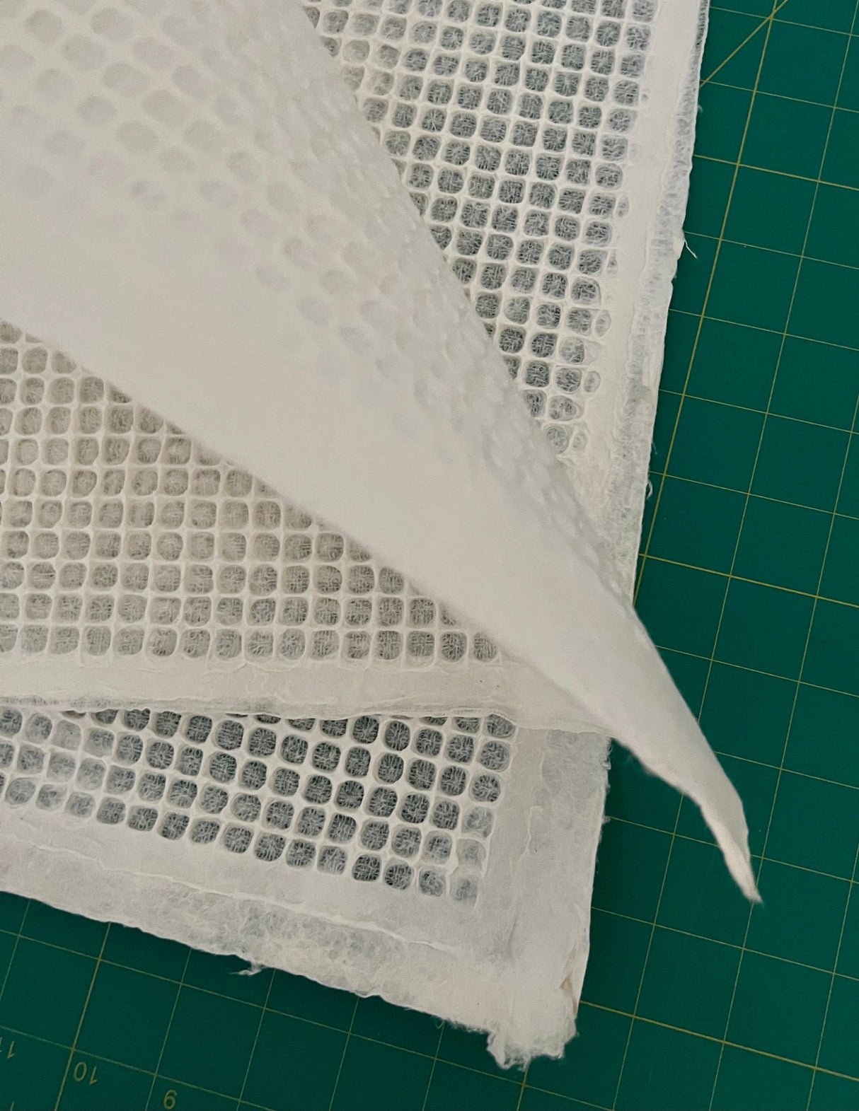 Embossed Grid Mulberry Paper