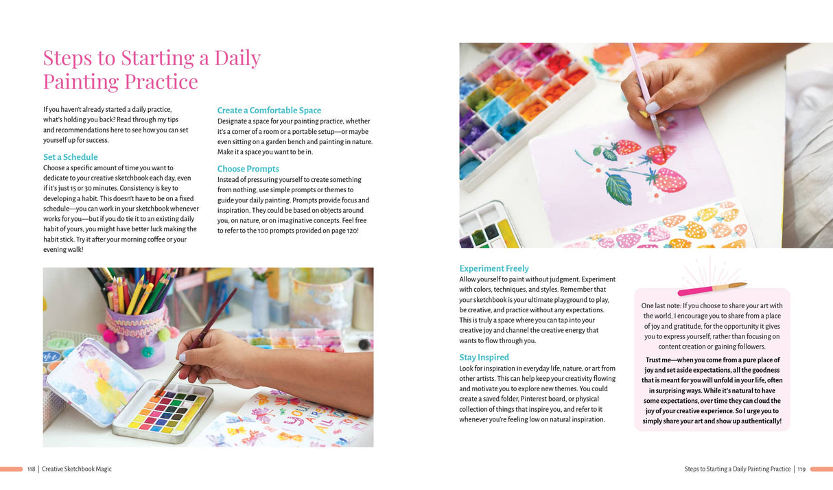 Creative Sketchbook Magic: 30 Easy & Joyful Lessons