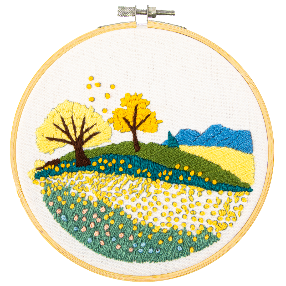 Diamond Dotz Autumn Fields Embroidery Kit - 5.0"