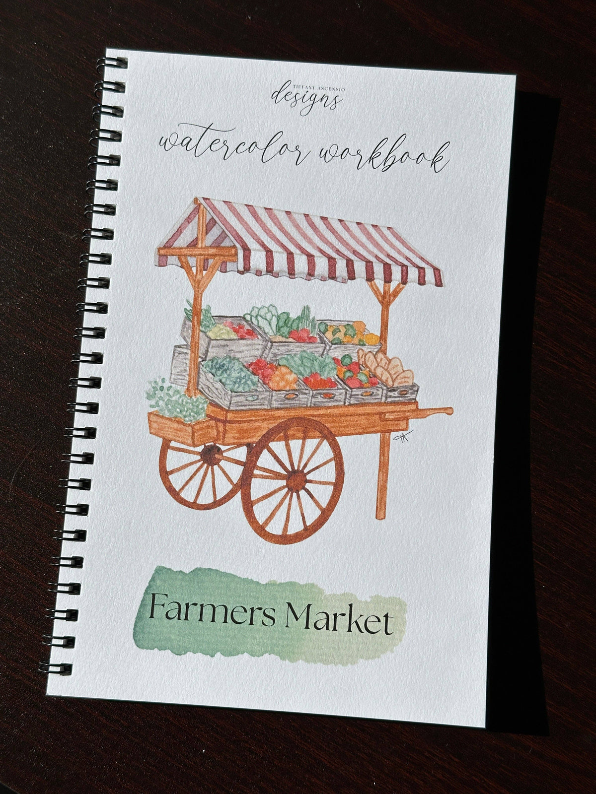 Watercolor Workbook Farmers Market Paintable Book