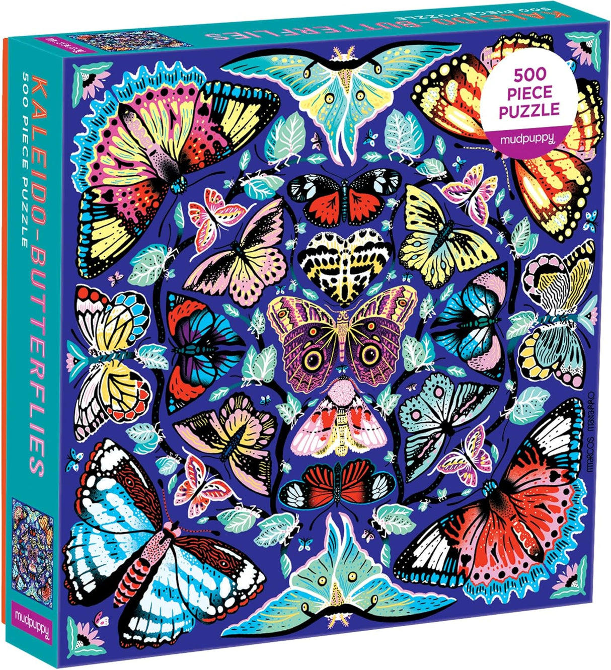 Mudpuppy Kaleido-Butterflies Jigsaw Puzzle 500 Pieces
