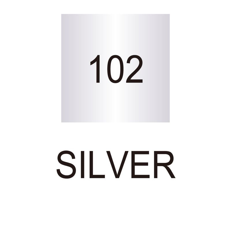 Zig Clean Color Dot Twin Metallic, Metallic Silver